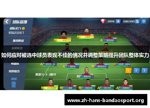 如何应对被选中球员表现不佳的情况并调整策略提升团队整体实力