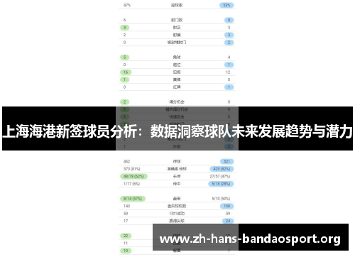 上海海港新签球员分析:数据洞察球队未来发展趋势与潜力 上海海港新签球员分析:数据洞察球队未来发展趋势与潜力